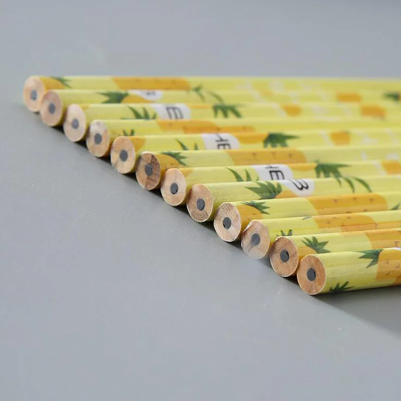 12 шт./кор. карандаш креативный с изображением свежих фруктов и ластиком для