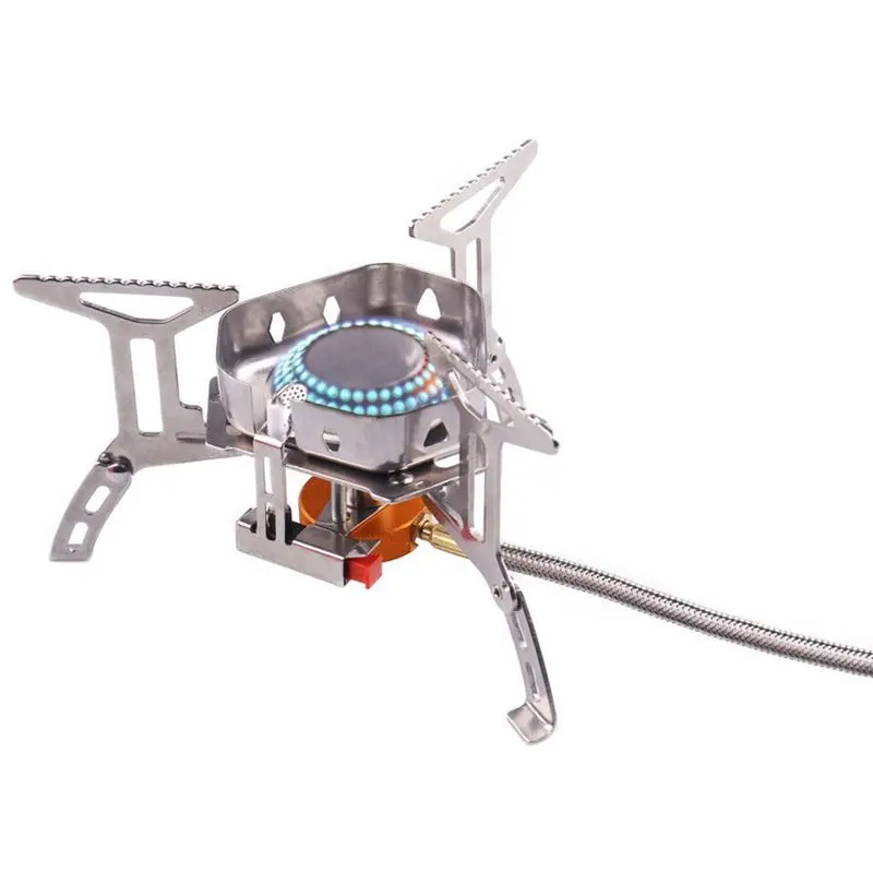 Ветрозащитная уличная газовая горелка походная плита зажигалка Туристическое