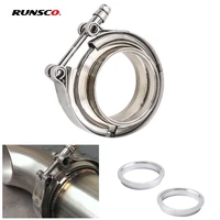 3 3 25 3 5 4 stainless steel 304 car exhaust v band male female exhaust flange v band quick release clamp kit