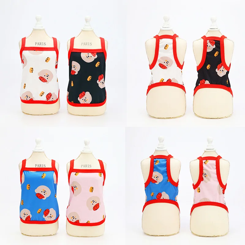 Милое летнее платье с рисунком Красная Шапочка медведь слинг для собак жилет без
