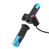 1set electric scooter twist throttle accelerator with led digital display electric bike tricycle handlebar grip 7 wires