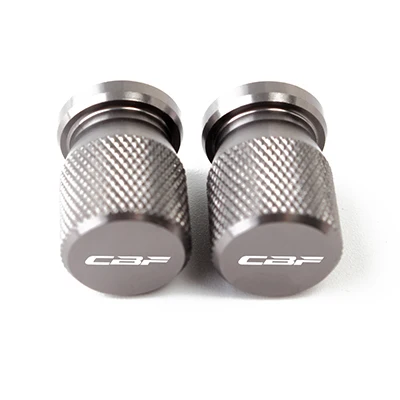 titanium Для Honda CBF 125 150 250 500 600 600s cbf1000 вентиль шины колеса стволовых воздухонепроницаемые крышки Кепки Универсальный Аксессуары для мотоциклов - Цвет: titanium
