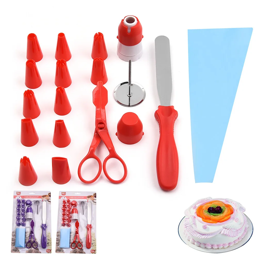 

1Set DIY Baking Tool Cake Decoration Pastry Bags Pastry Nozzle Multi Purpose Kitchen Supplies Reusable Decorating Mouth