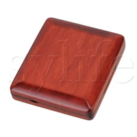 professional durable solid wooden bassoon reed case hold 3 pcs reeds dark red