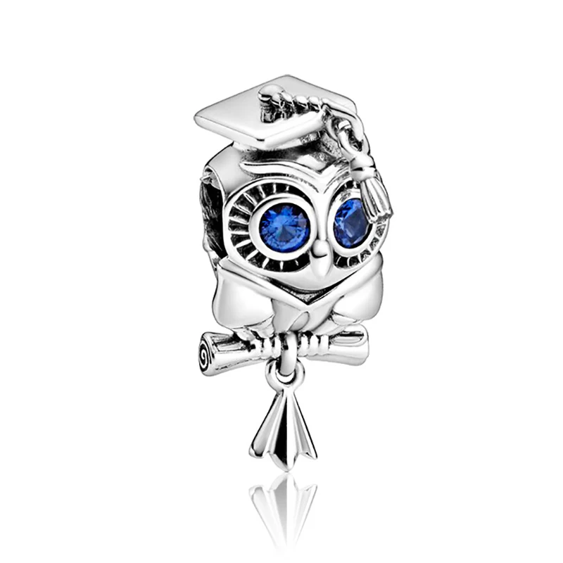 Бусины-подвески с изображением животных совы кота мыши лисы медведя лошади