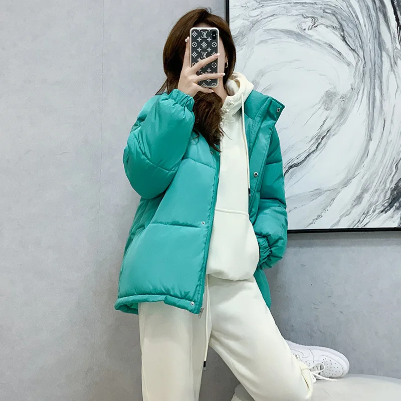 Winter women's clothing 2021 new down padded jacket female ins fashion brand Korean loose thick padded jacket coat cotton coat