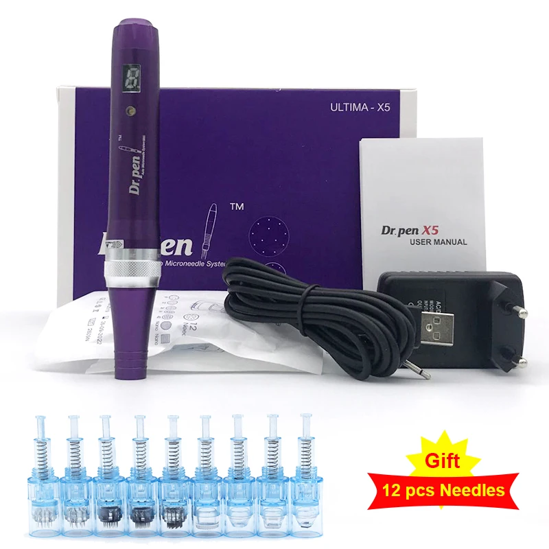 

Высококачественная Беспроводная электрическая ручка Dr.Pen Ultima X5, автоматическая мезотерапия, Дерма-ручка, инструмент для ухода за кожей лица...