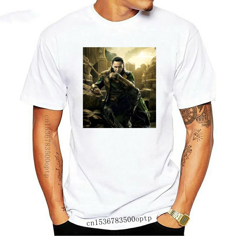

Новая мужская черная футболка Loki Tom Hiddleston, размеры от S до 4Xl