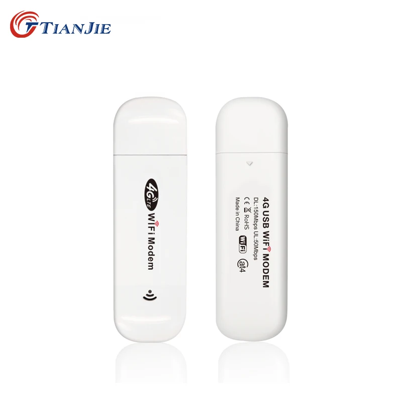 TIANJIE LTE USB Mobile Router 3G/4G 150bps Wifi Car Hotspot Portable/Mini/Wireless Modem Stick Sim Card Data Dong 150Mbps Unlock