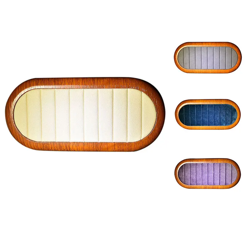 

Кольцо, поднос для демонстрации ювелирных изделий, деревянный Бархатный поднос для демонстрации ювелирных изделий в торговых центрах, подн...