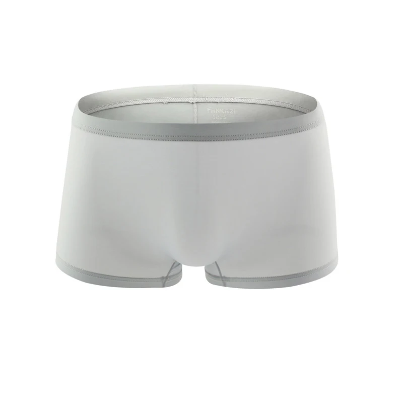 6PCS Boxers Seamless Panties Men Sexy Solid Ice-silk Nylon Underpants Breathable Underwear Calzoncillo Hombre Underpants