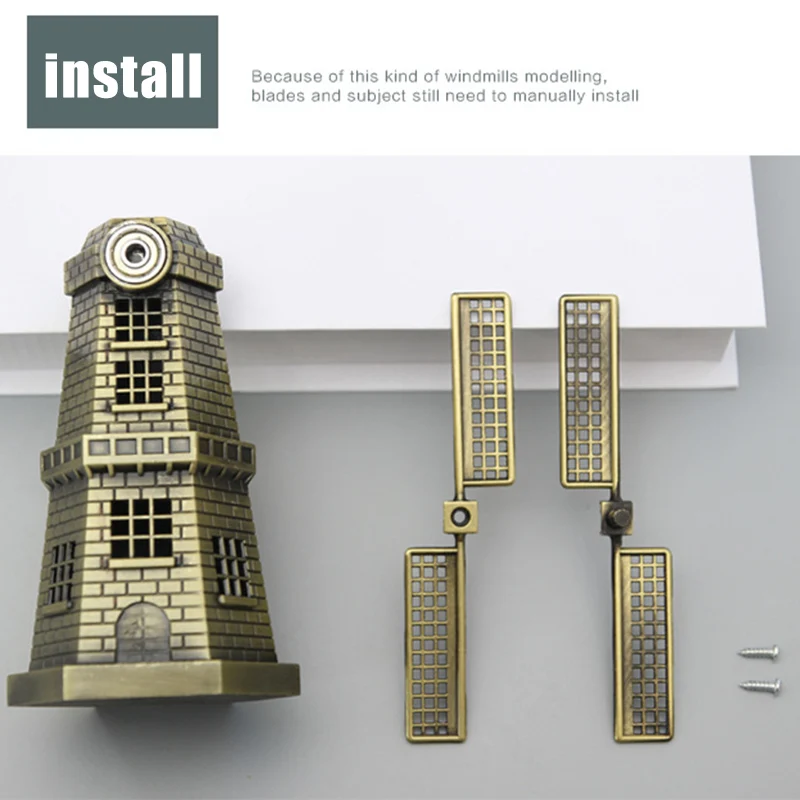 Голландская металлическая декоративная статуэтка из сплава для дома и офиса