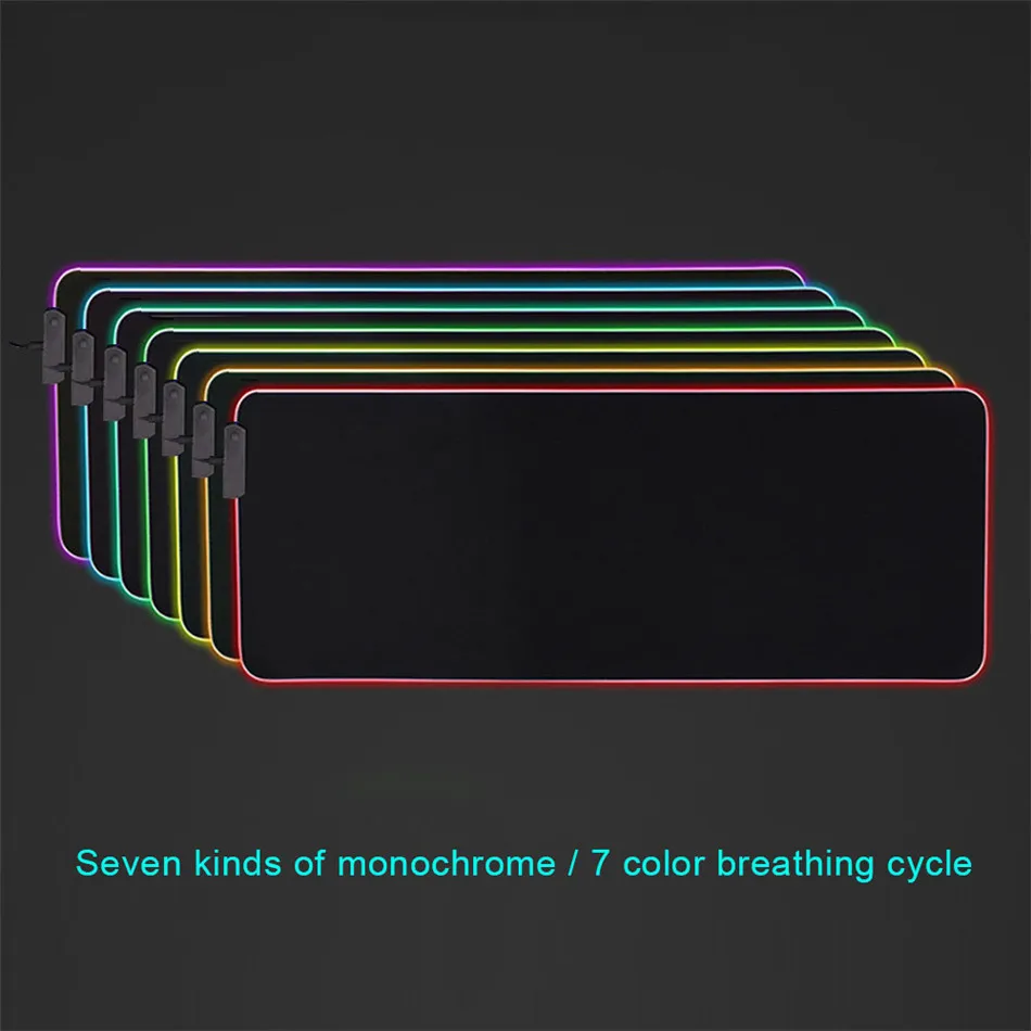 Светодиодная подсветка игровая мышь Mause Pad Gamer RGB негабаритная светящаяся клавиатура для DOTA коврик для мыши Rainbow Six Siege World Of Warcraft