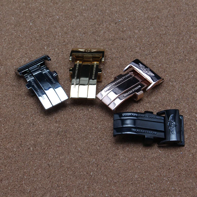 Складная Пряжка для часов 20 мм подходит застежки серии мстители Breitling кожаный или