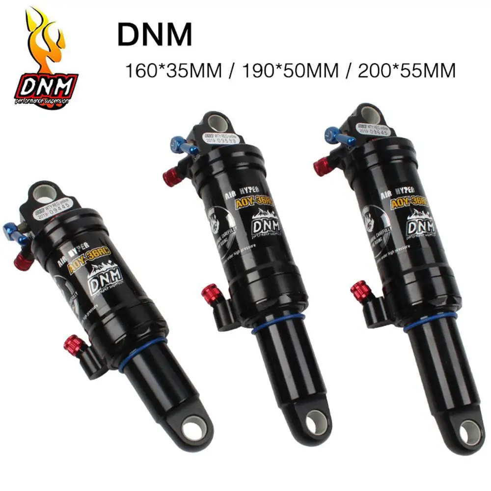 DNM AOY-36RC MTB Bike Soft Tailed Air Rear Shock Absorber/Suspension 165/190/200mm Bicycle Accessories for AM/XC Mountain Bike