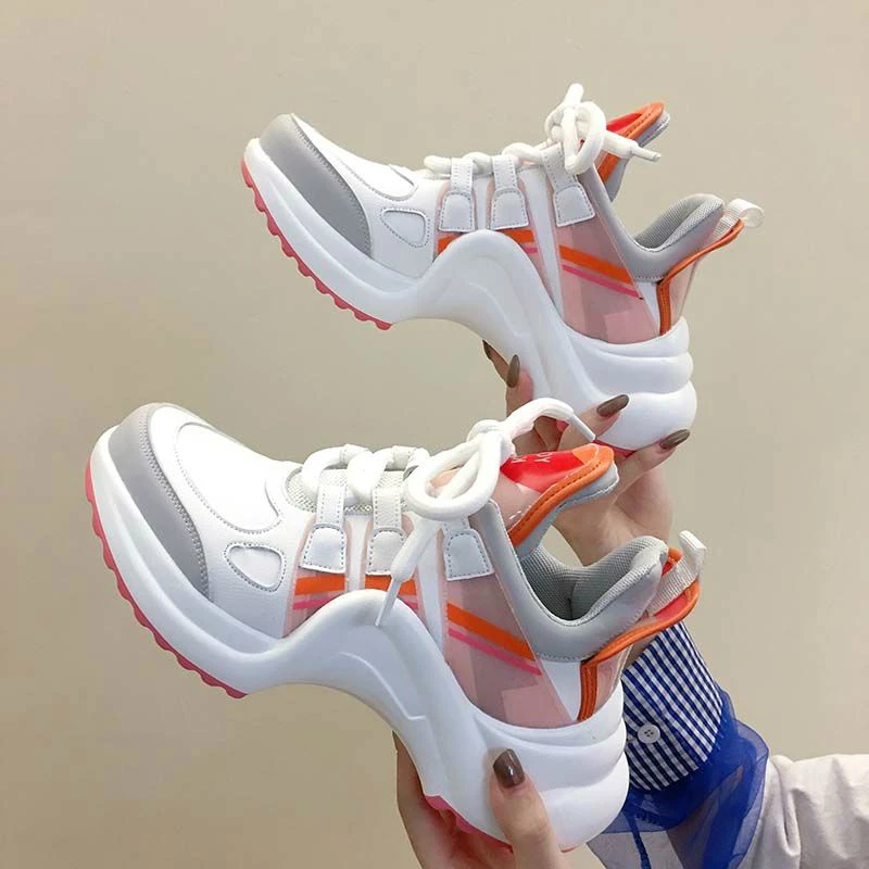 Лидер продаж Модная обувь Ультрадышащая сетчатая кожаная повседневная