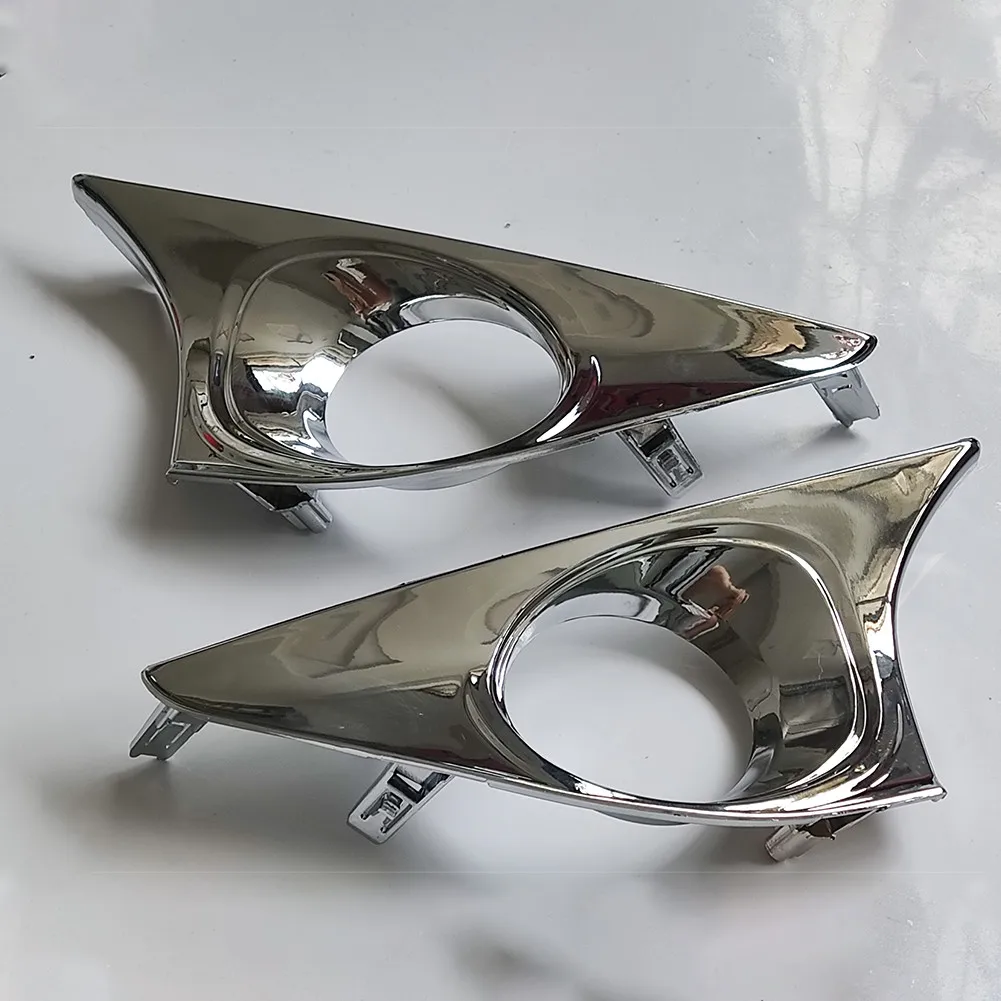 

2PCS Car Front Bumper Fog Lights Frame Front Fog Lamp Cover Mount Holders For Camry 12-14 52128-06370 Car Accessories