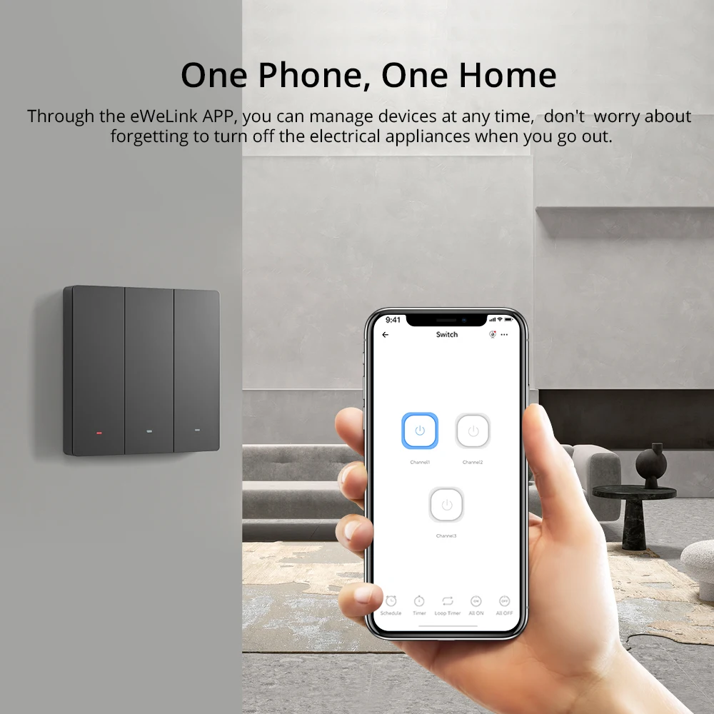 Умный настенный выключатель SONOFF M5 SwitchMan 80/ 86 тип 1/2/3 кнопочный переключатель с