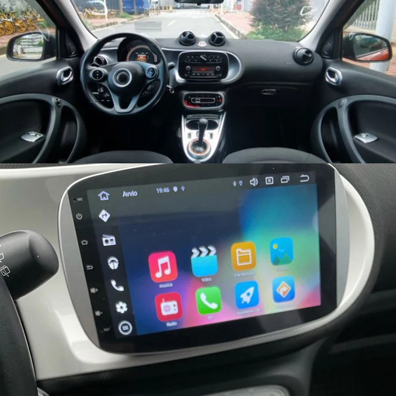 9 дюймов IPS 4G интернет Android10 GPS автомобильное радио для Mercedes Smart 453 fortwo forfour 2015-2018 Navi