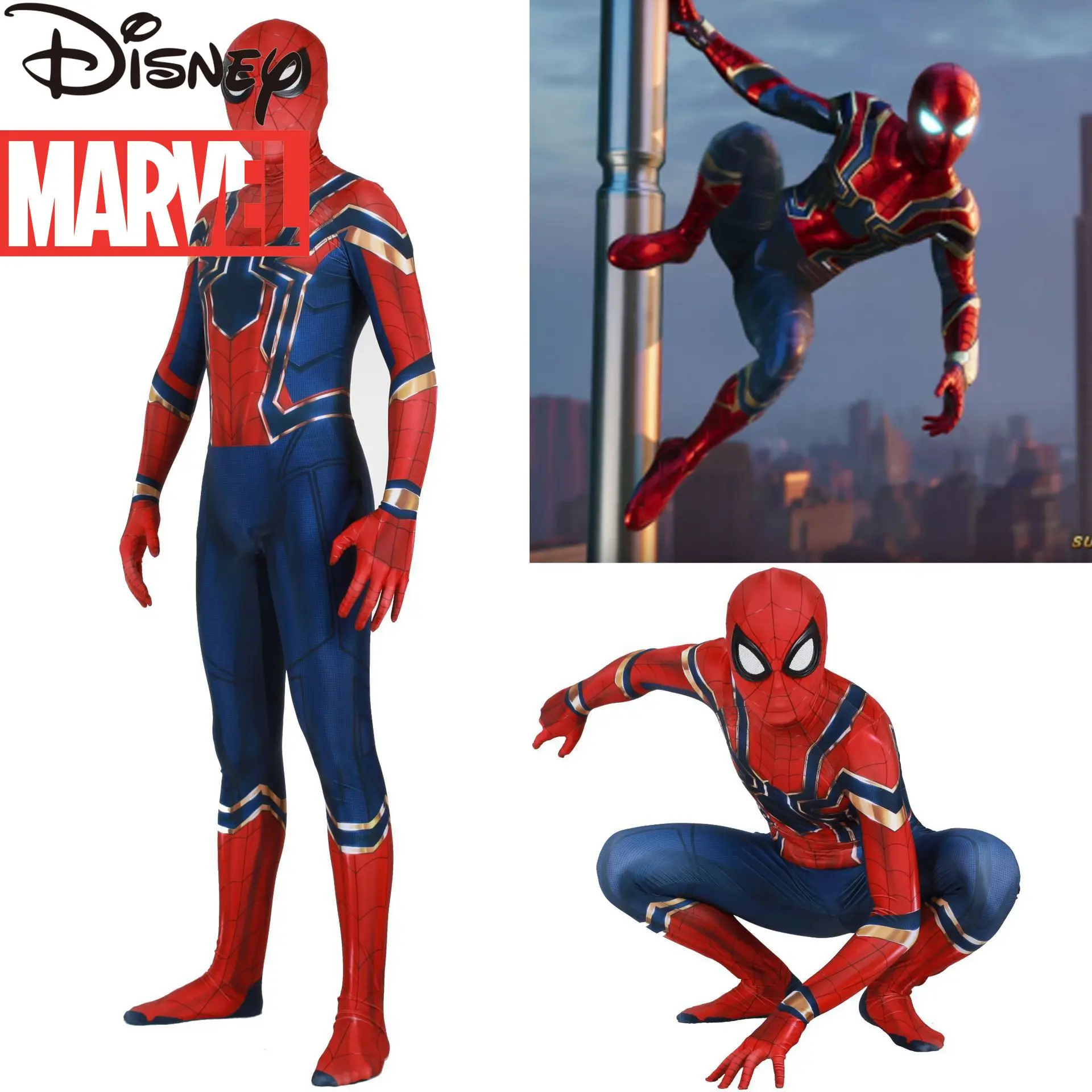 Марвел Мстители паук Человек-PS4 Утюг с человеком-пауком для взрослых детей