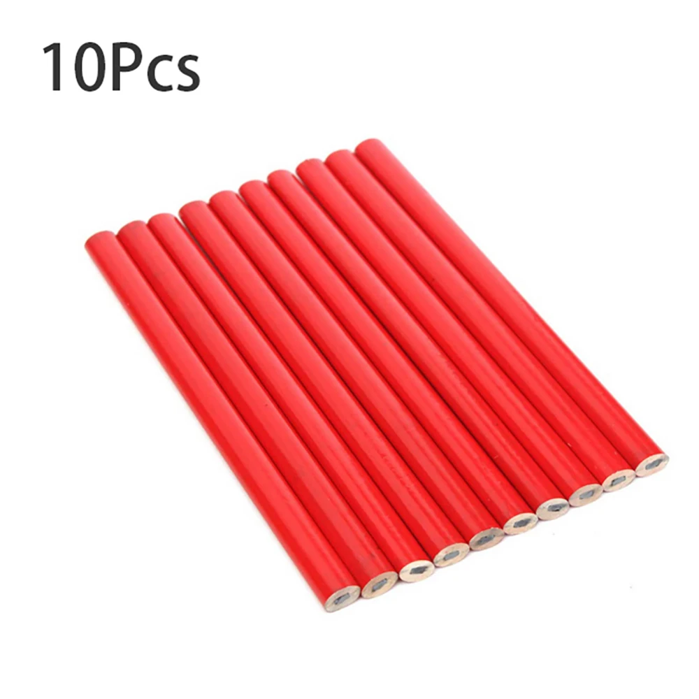 

10 шт. Плотницкие карандаши набор «сделай сам» для строитель столяры деревообрабатывающий черная обувь на толстой подошве Core плоский маркер...