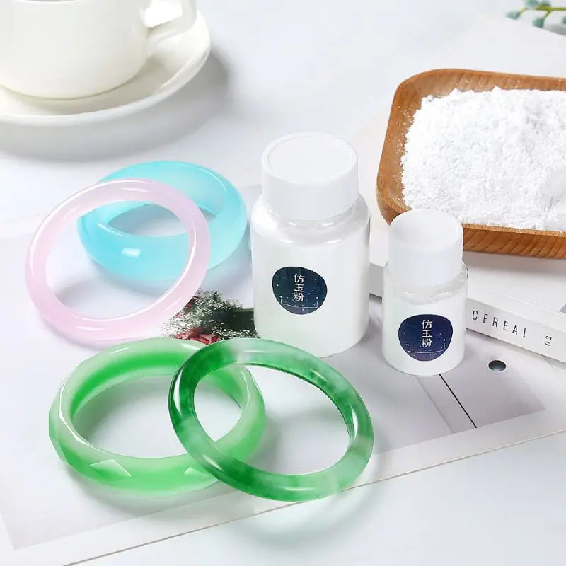 Волшебная ручная работа нефритовый Агат кристаллический камень порошок пигмент