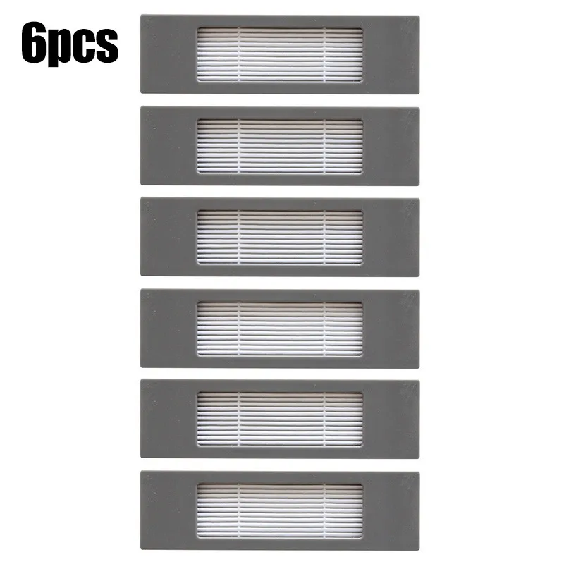 

6 Pack Vacuum Filters For Ecovacs Deebot 700 750 920 950 T5 T8 T8+ T8 AIVI T9 T9+ Filters Filtering Dust For Home Appliance