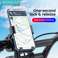 kuulaa bike phone holder universal motorcycle bicycle mobile phone holder handlebar stand mount bracket holder for iphone 13 12