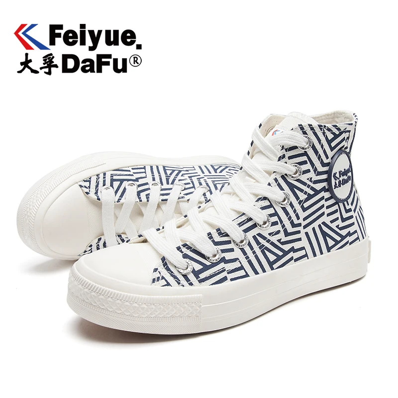 Feiyue/Новинка 2172 года; парусиновая обувь с высоким берцем; Мужская и женская обувь; вулканизированные кроссовки на плоской подошве; повседневная обувь в уличном стиле; 2 цвета; нескользящая обувь