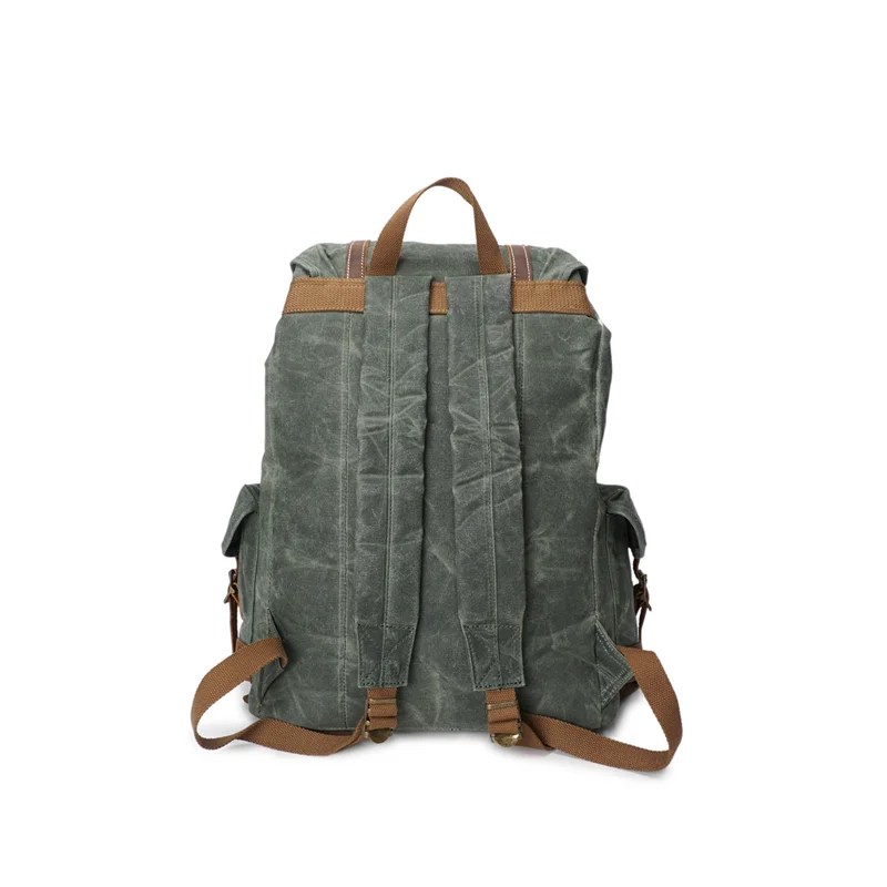 Винтажный холщовый рюкзак унисекс Jonlily повседневный восковой водонепроницаемый