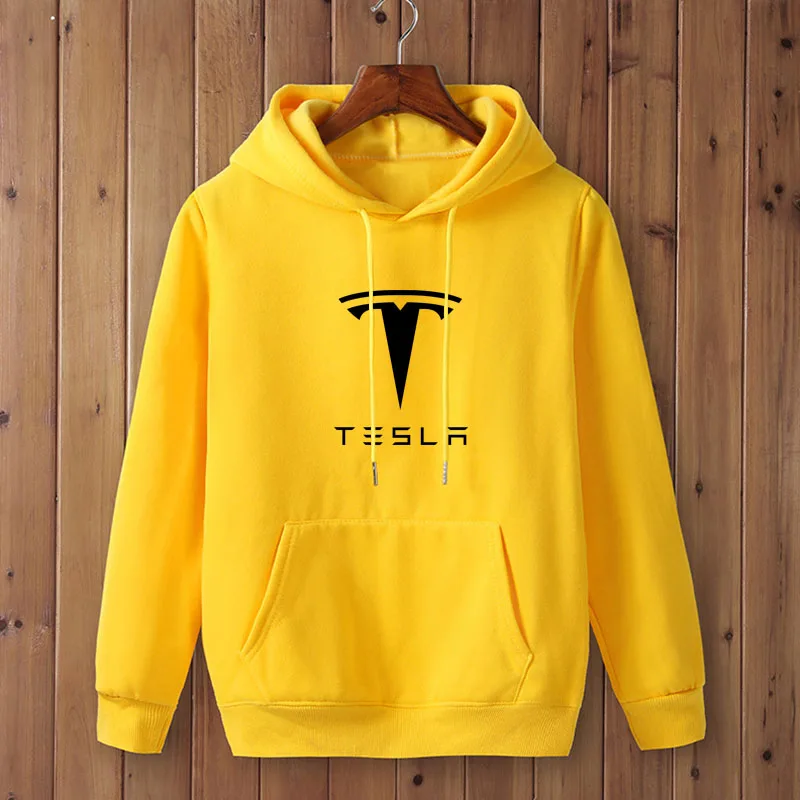 Модный бренд Tesla принт мужские толстовки 2021 весенне-осенний набор одежды для