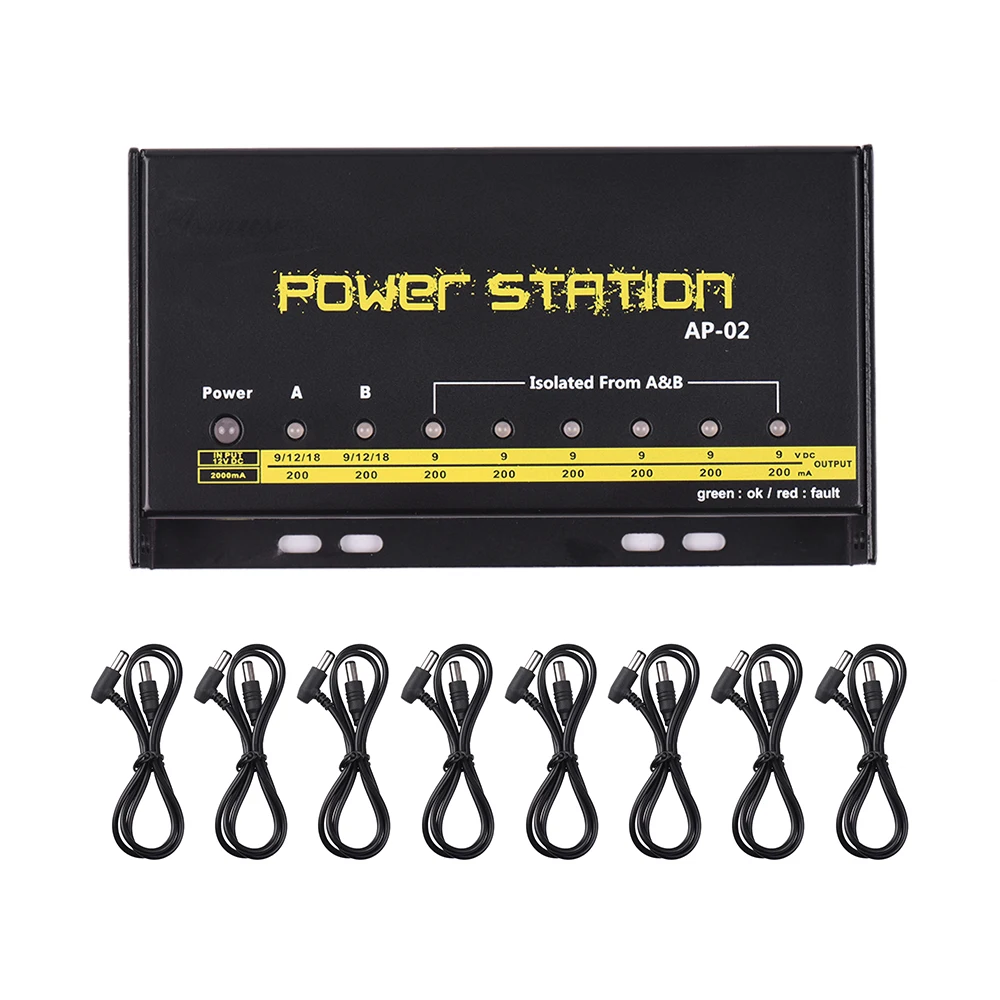 AP 02 гитарная педаль Питание Аксессуары для гитары 8 выходов постоянного тока