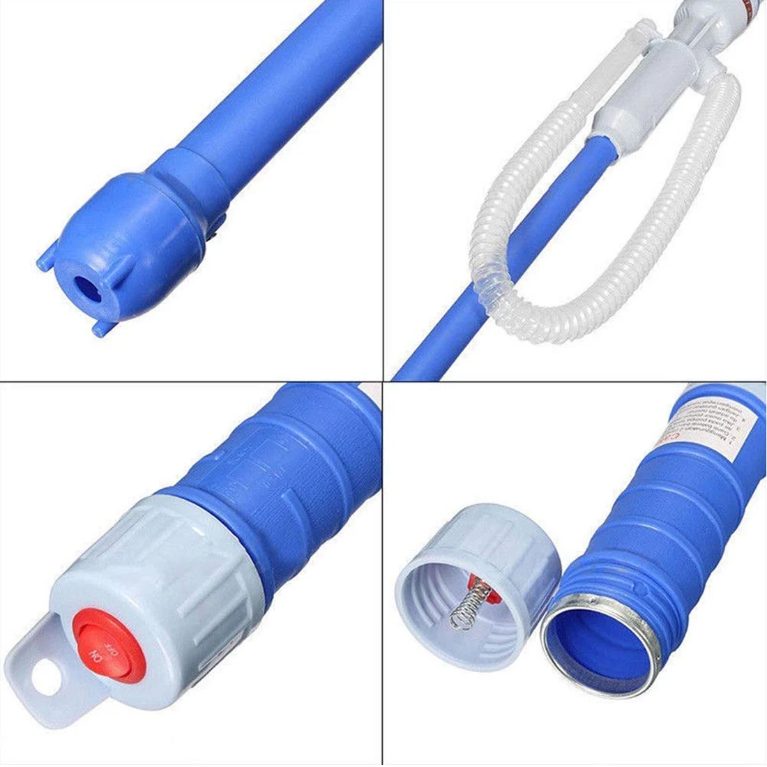 

The Best PortableHandheld Liquid Transfer Pump Battery Operated Water Gas Tools Petrol Fuel Car Siphon Hose Outdoor