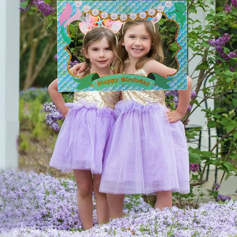 Единорог бумажная фоторамка Русалка вечерние украшения Свадебный декор для дня