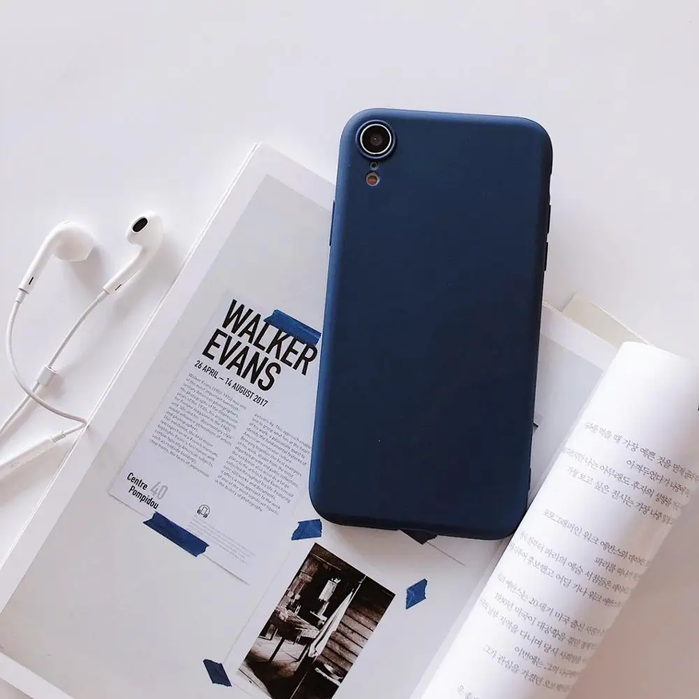 Royal blue Роскошный тонкий матовый Силиконовый мягкий чехол для Xiaomi Redmi 4 4A 4X5 плюс 5A примечание 6 Pro 6A 7 7A 8 Go S2 Y2 ТПУ карамельного цвета чехол Capa - Цвет: Royal blue