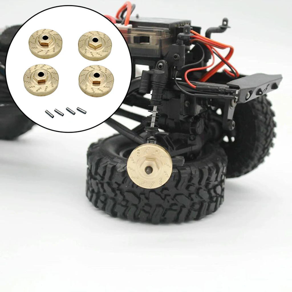 

Латунный Балансирующий вес колеса, противовес для Axial SCX24 1/24 RC Crawler багги, автомобильные аксессуары с адаптером 4 шт.