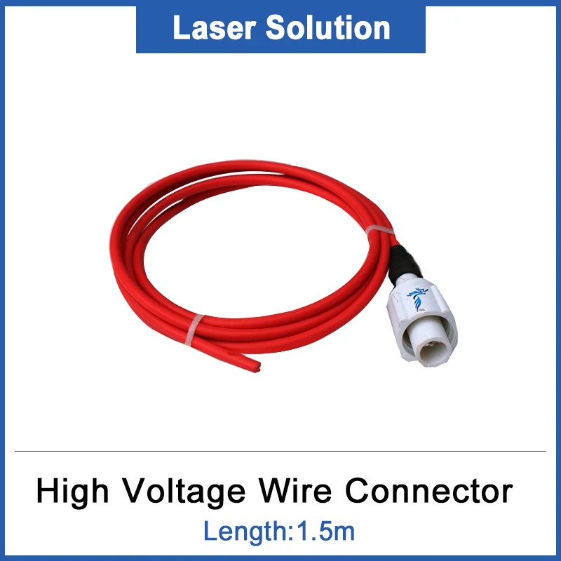 

1.5M High Voltage Wire Connector For CO2 Laser Power Supply and Laser Tube Laser Cutting Engraving Cutter