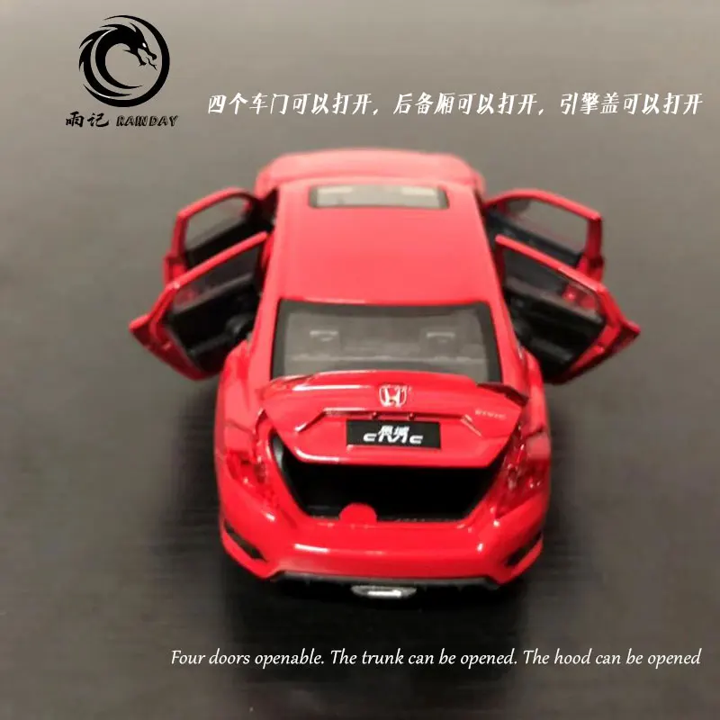 3 шт./партия JK 1/32 масштабная модель автомобиля игрушки Япония Honda Civic звук и свет литья под давлением Металл тянет назад модель автомобиля игрушка