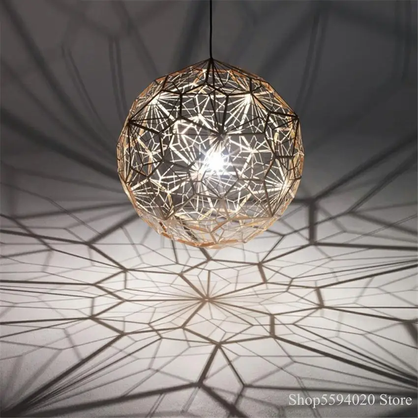 Постмодерн подвесные светильники художественный шар из нержавеющей стали