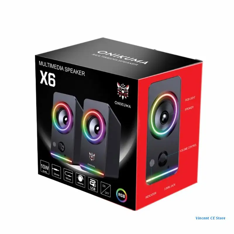 

K92F Music Speaker Bassboom Technology and Loud Stereo Sound USB Connections