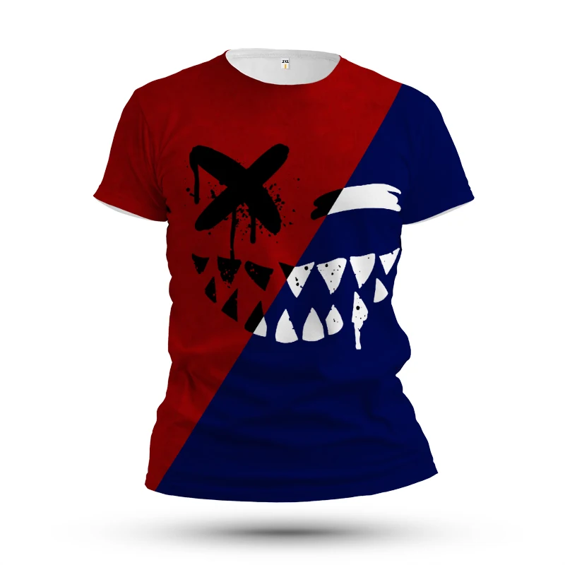 

Funny Hip-hop Fun Printing New Summer Men's T-shirt Short-sleeved Fashion Casual Street Harajuku Interesting Top Round Neck