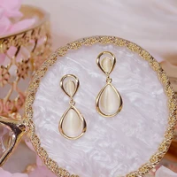 ydl temperament drop opal women earrings charm gradient opal stud earring wedding bridal jewelry accessories pendant gfit