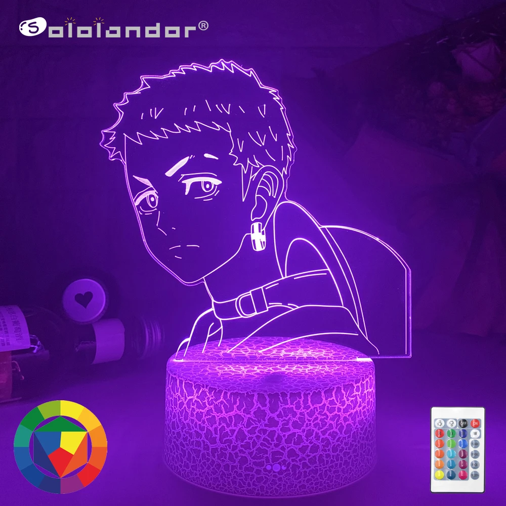 

LED Light Anime Tokyo Revengers Mitsuya for Kids Bedroom Decoration Birthday Gift Room Decor Desk Manga 3d Lamp Tokyo Revengers
