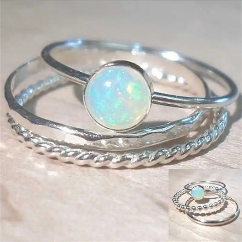 Новое Женское кольцо Aobao очаровательное Подарочное Простые Кольца для девочек 3