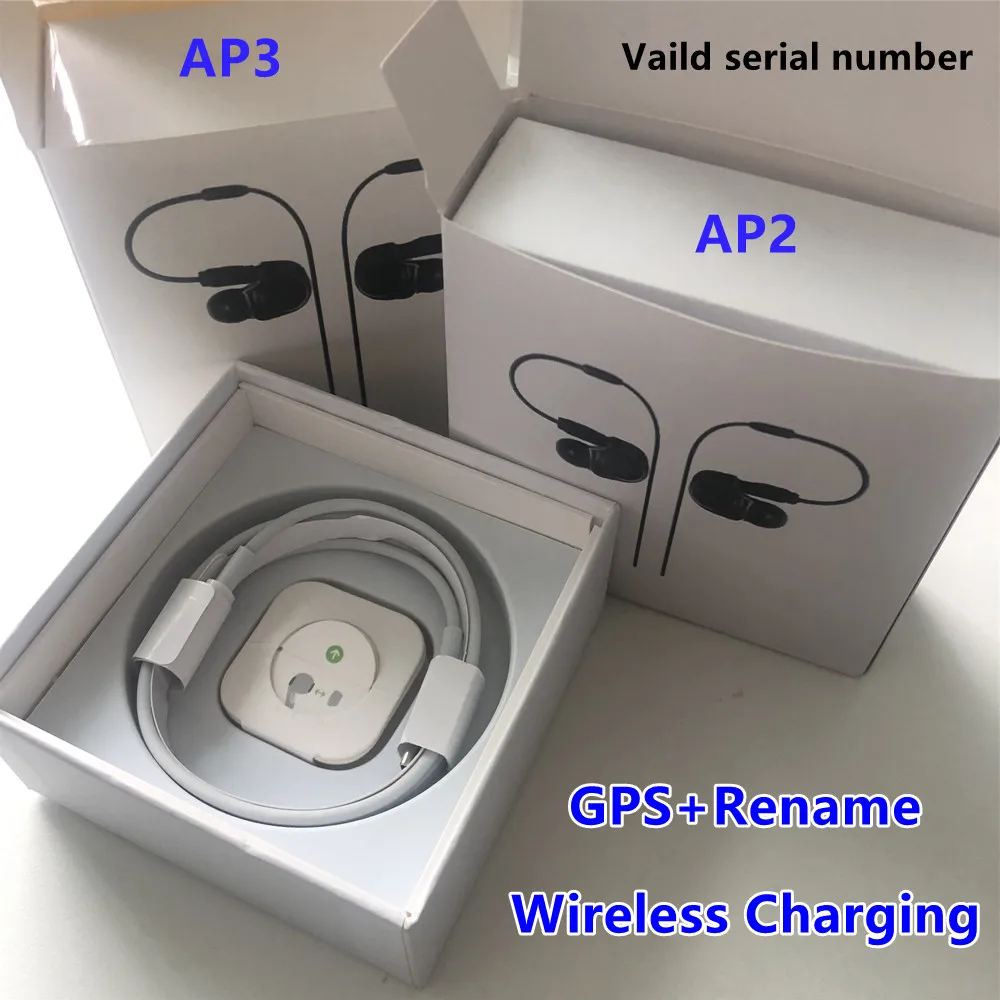 Bluetooth наушники 5 шт./лот Air 3 pro H1 с чипом изменением названия GPS гарнитура AP2 AP3 2 го