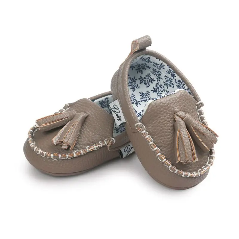 Для новорожденного мягкий Moccs обувь с бахромой женская на плоской подошве