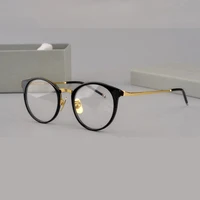 high quality ultralight glasses frame vintage round unisex optical prescription eyeglasses men women spectacles oculos de grau