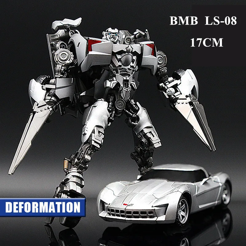 BMB LS-08 BMB Большие размеры 28 см LS10 Трансформационные игрушки мальчик черный мамба LS-10 сплав аниме фигурка робота Автоцистерна модель фильм игрушки Дети - Цвет: BMB LS-08