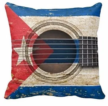 Новое поступление старая Акустическая гитара Joy City с кубинским флагом винтажный