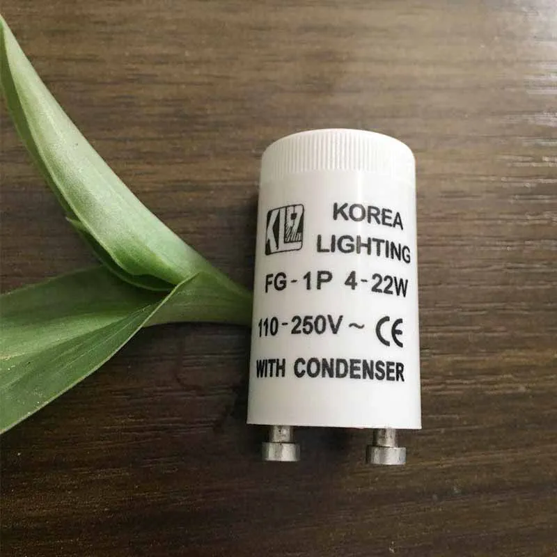 100 шт./лот высококачественный флуоресцентный трубчатый стартер для 4 22W110 250VAC